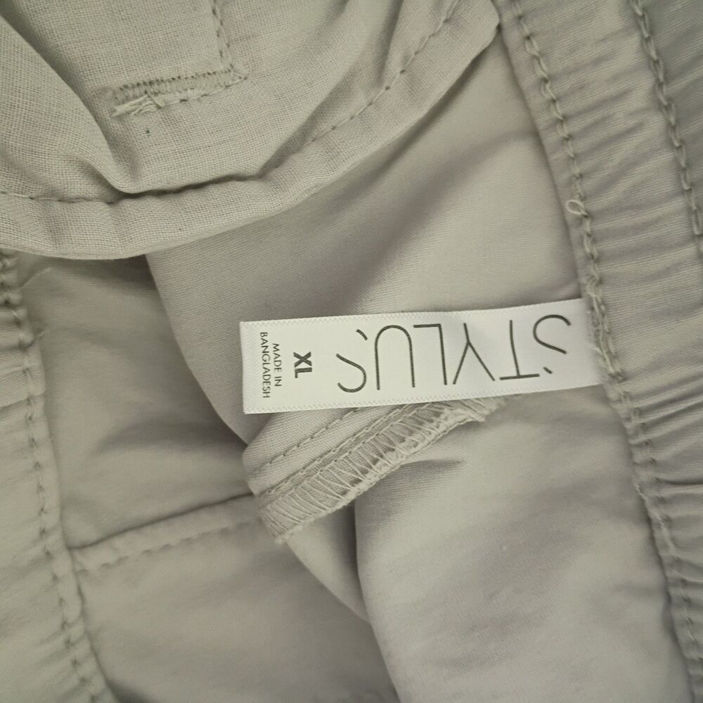 NWT Stylus Men's XL Flat Front Utility Pants Drawstring Stretch Straight Fit - Picture 7 of 10